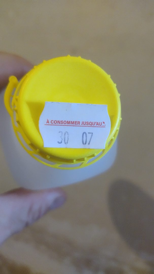 Visuel N°2 du produit rappelé : lait cru fermier de vache