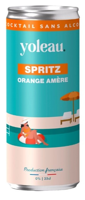 Photographie officielle du produit spritz sans alcool canette 25cl