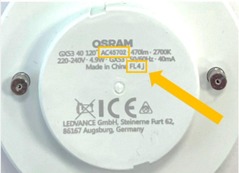 Visuel N°1 du produit rappelé