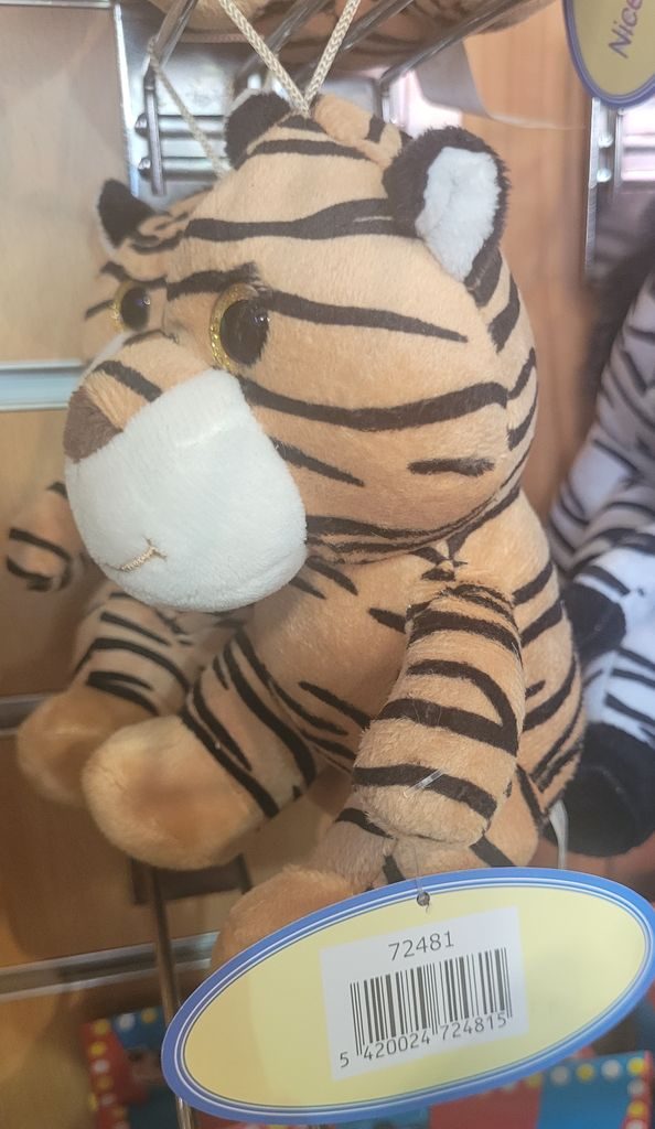 Peluche tigre brun