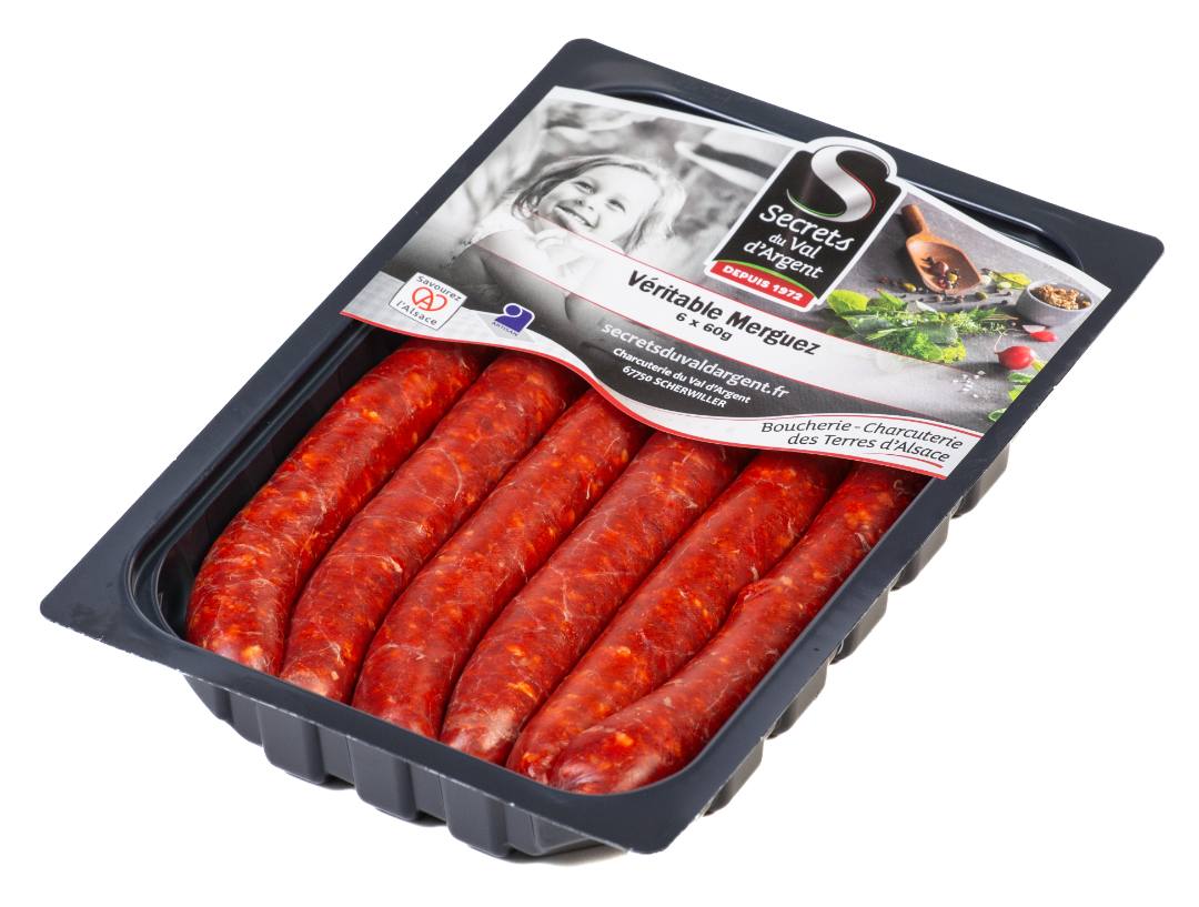 Merguez veritable x6 barquette