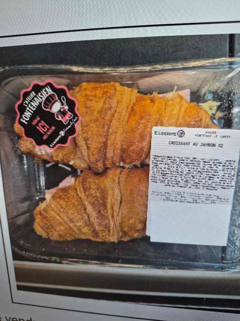 Visuel N°2 du produit rappelé : Croissant au jambon