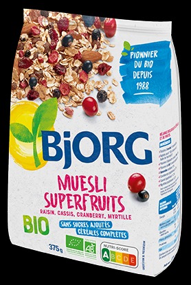 Céréales muesli sans sucres ajoutés Bio BJORG