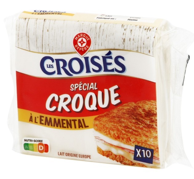 Visuel N°2 du produit rappelé : FROMAGE FONDU SPÉCIAL CROQUE À l'EMMENTAL x10(200G) et x20 (340G)