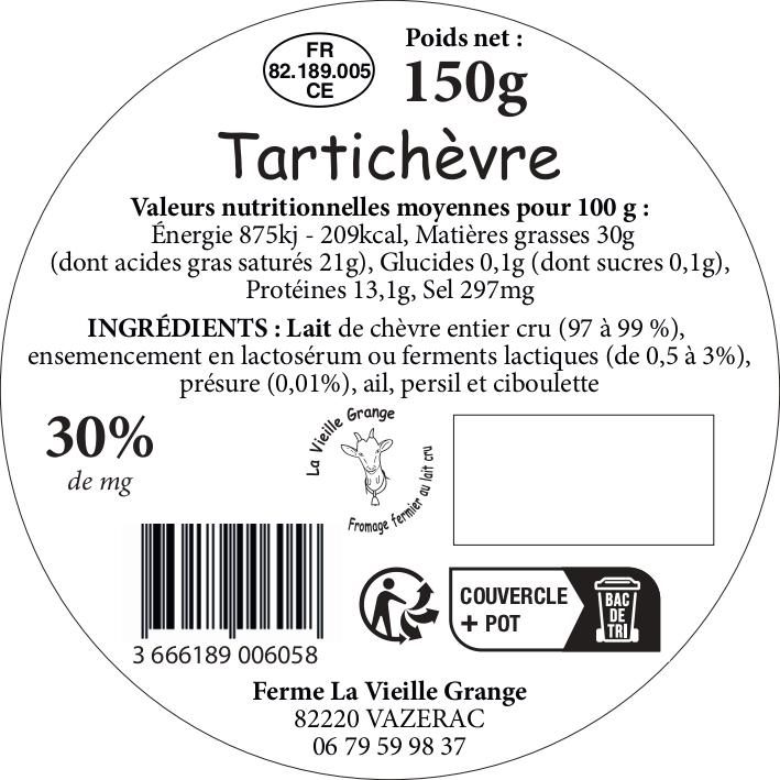 Visuel N°4 du produit rappelé : Fromages de chèvre fermiers au lait cru