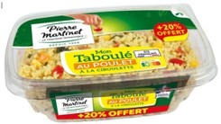 taboulé au poulet 500g + 20% offert (600g) marque pierre martinet