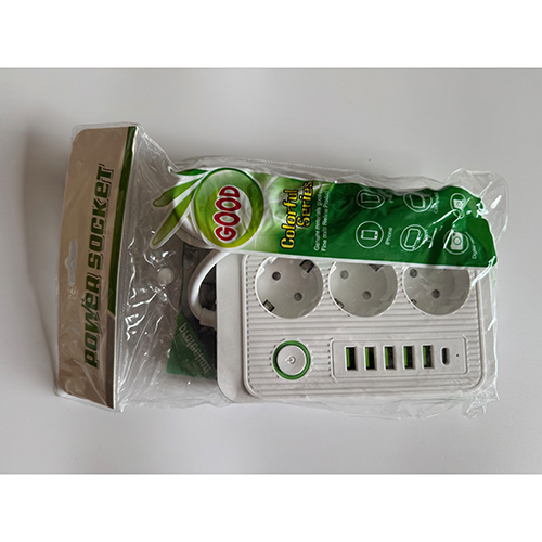 Anti-static power socket tête de rallonge