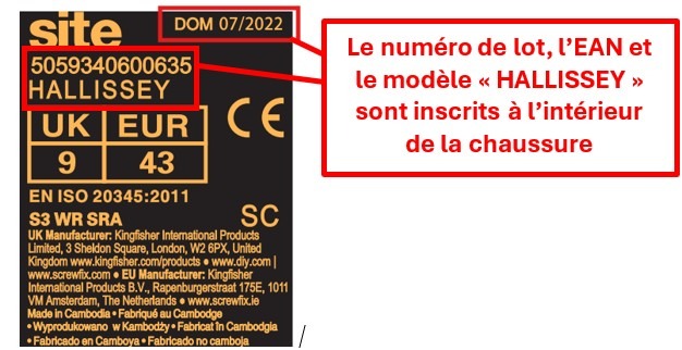 Visuel N°1 du produit rappelé