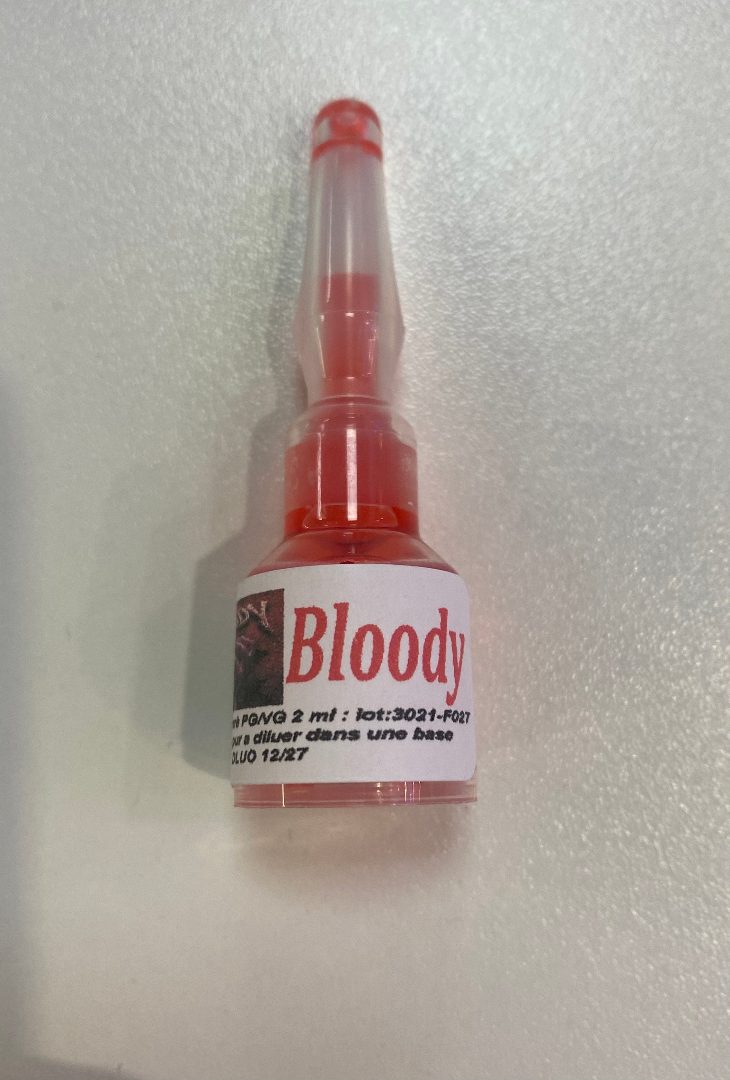Visuel N°2 du produit rappelé : Arôme Bloody