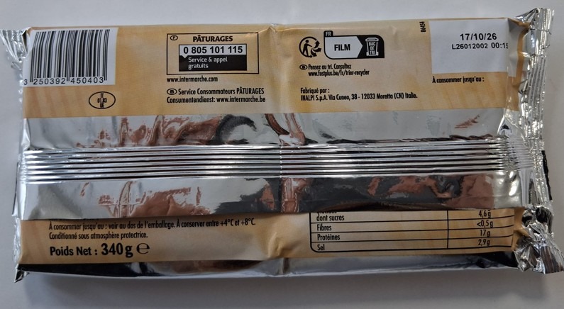 Visuel N°2 du produit rappelé : Les Tranchettes Hamburger au cheddar x18 - 340g