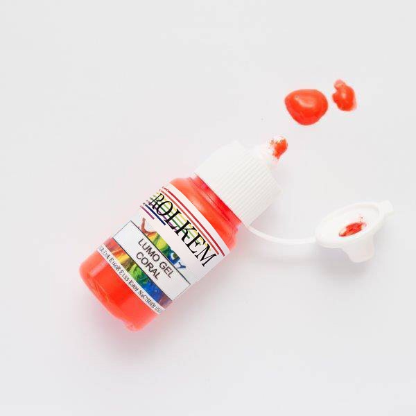 Rappel Consommateur - Détail Colorant en gel alimentaire Fluorescent orange  corail 15ml de ROLKEM ROLKEM