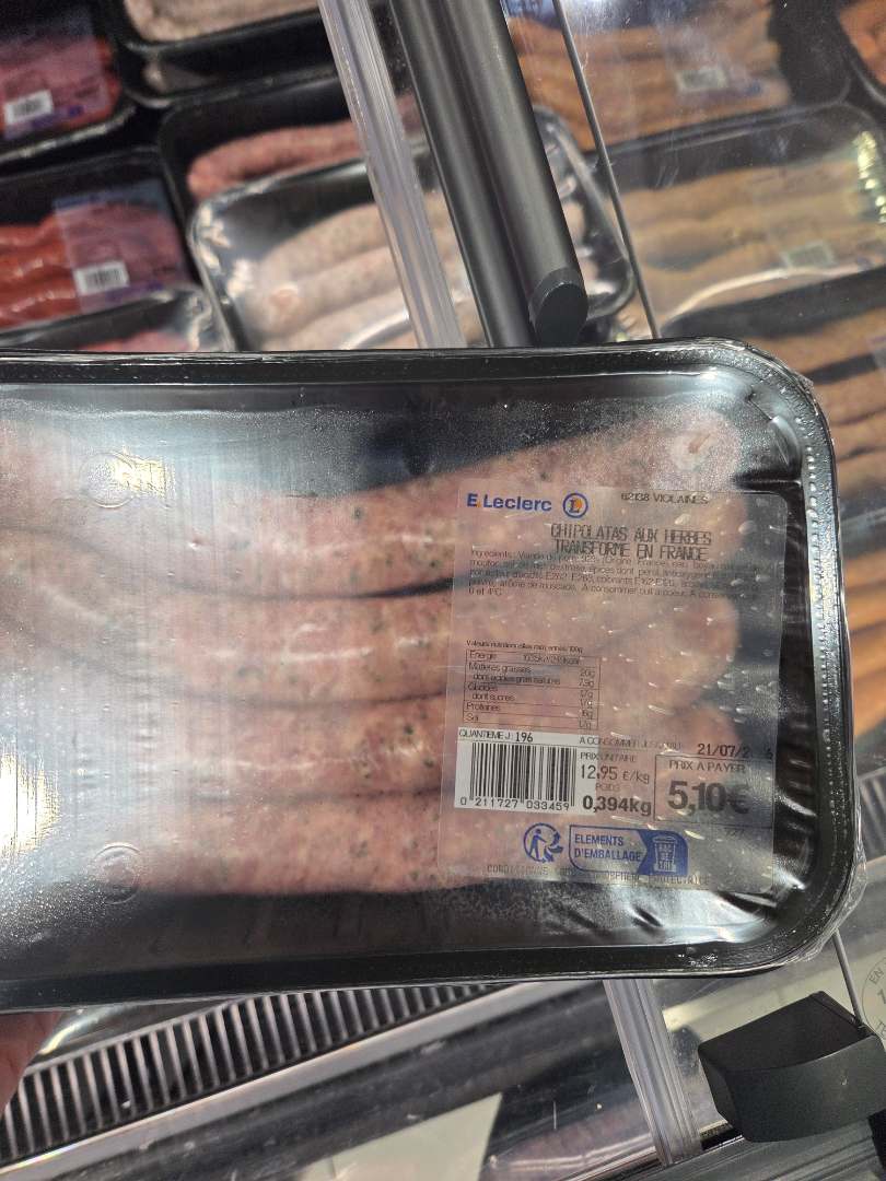 Visuel N°5 du produit rappelé : SAUCISSE