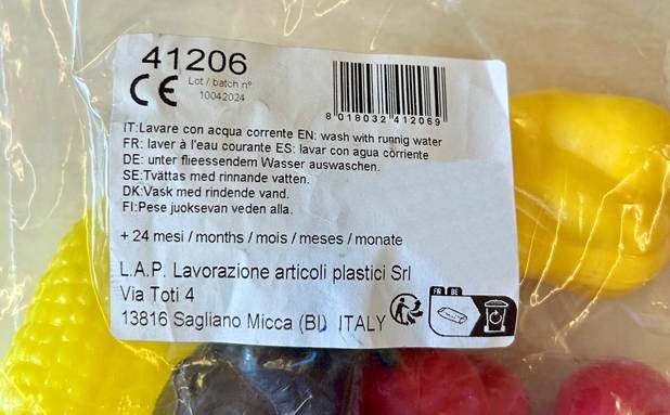 Visuel N°2 du produit rappelé : Légumes mini 24 pièces