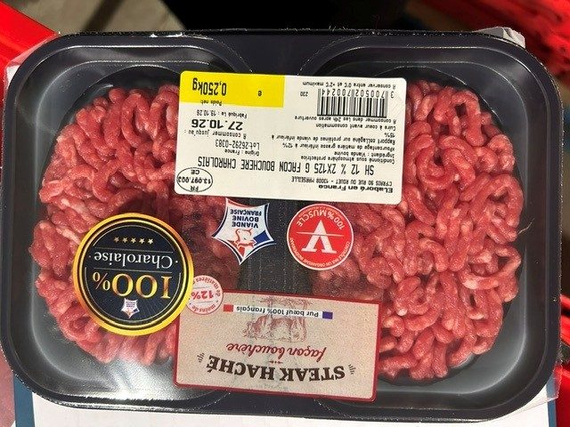 Visuel N°2 du produit rappelé : Steaks hachés 12%