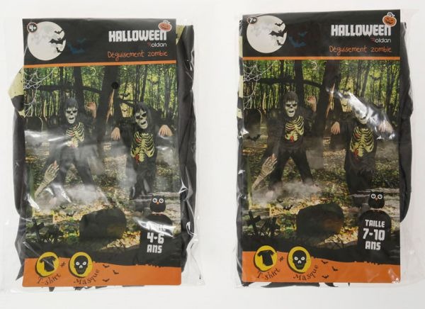 Visuel N°2 du produit rappelé : Costume Zombie Halloween