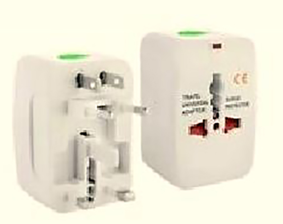 Illustration produit - Usa universal travel socket adaptor adaptateur électrique