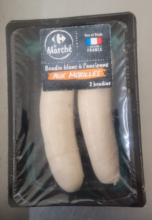 Boudin blanc a l'ancienne aux morilles