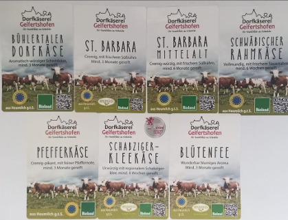 Visuel N°2 du produit rappelé : Divers fromages BIO  Dorfkäserei Geifertshofen