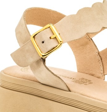 Visuel N°2 du produit rappelé : Sandales Femme en cuir beige