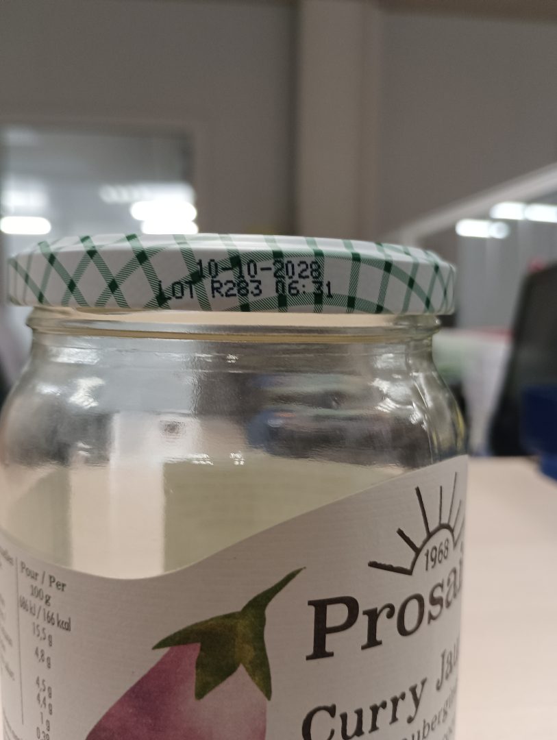 Visuel N°2 du produit rappelé : Curry Jaune aux aubergines et lait de coco