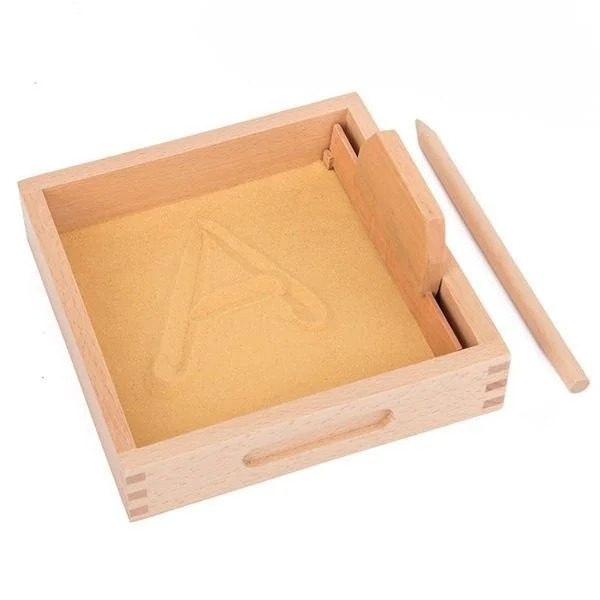 Visuel N°2 du produit rappelé : Plateau de Sable Montessori pour Formation des Lettres: Apprentissage Tactile et Créatif