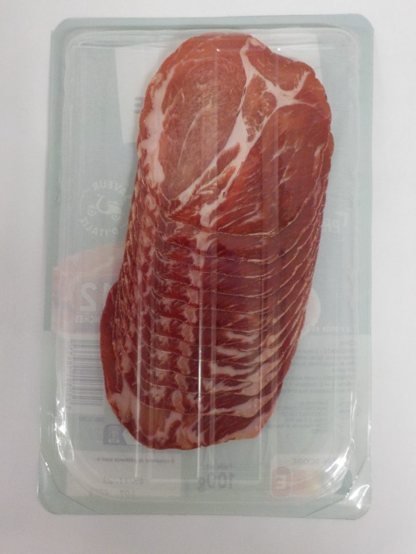 Visuel N°2 du produit rappelé : COPPA 100G NETTO