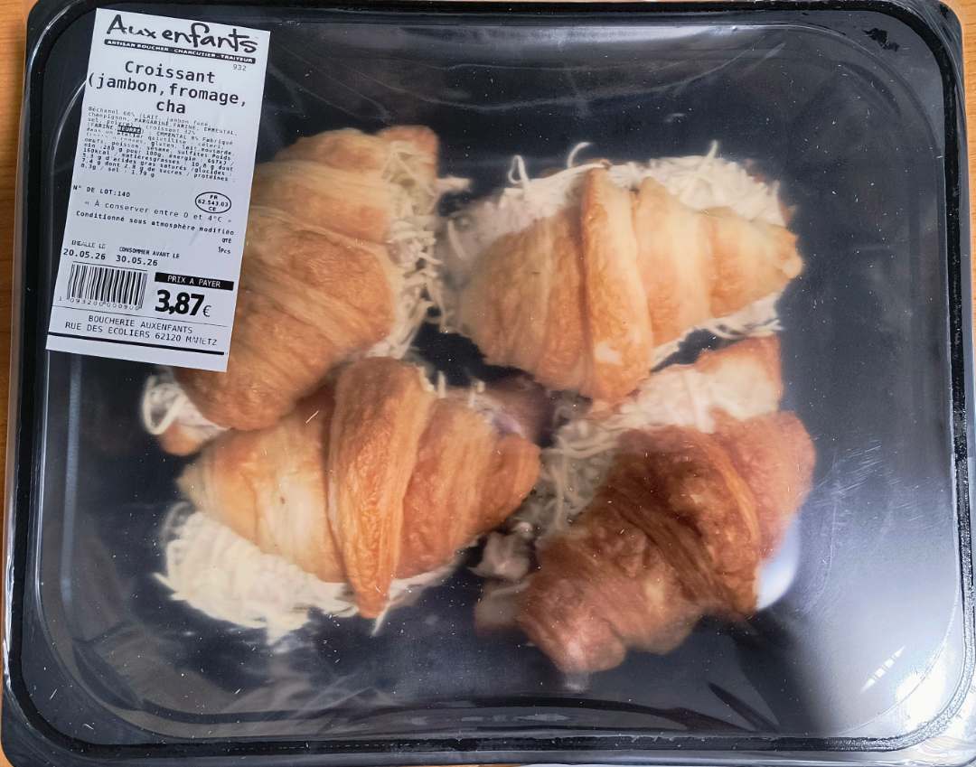 Visuel N°2 du produit rappelé : Spaghetti carbonara, Panzerotti aux cêpes et champignons, Croissant jambon fromage champignons