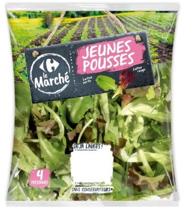 Photographie officielle du produit jeunes pousses 125 g carrefour le marché