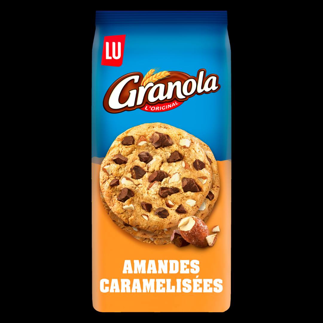 Visuel N°2 du produit rappelé : •	GRANOLA COOKIES GROS ECLATS DE CHOCOLAT 276 GR  et  GRANOLA COOKIES GROS ECLATS DE CHOCOLAT ET AMANDES CARAMELISEES 184 GR 