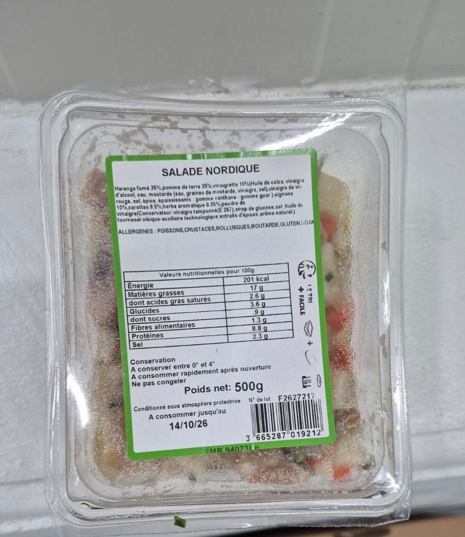 Visuel N°2 du produit rappelé : SALADE NORDIQUE