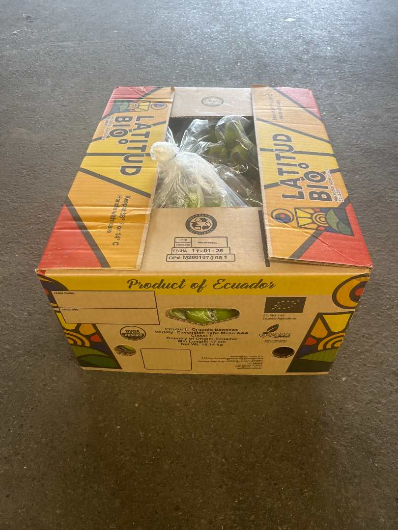 Visuel N°2 du produit rappelé : Banane Cavendish Latitud Equateur cat1 Bio