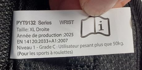 Visuel N°5 du produit rappelé : Protège poignet MOUNTAIN WRISTGUARD BLACK