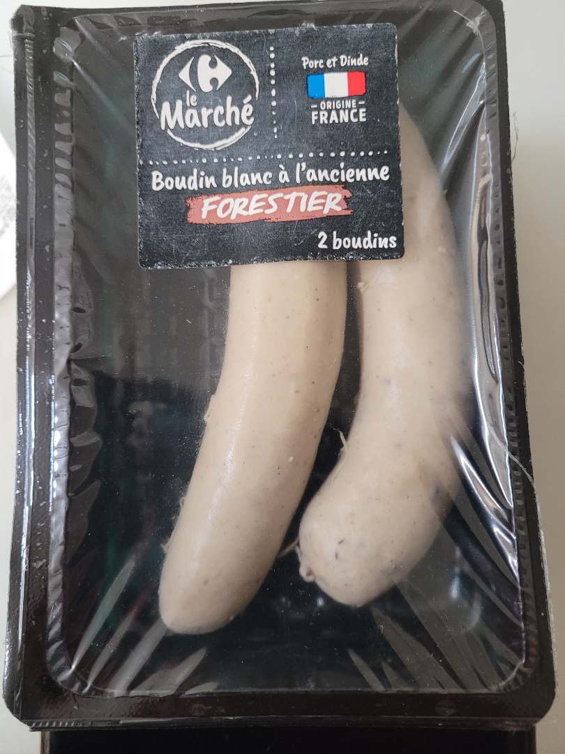 Boudin blanc a l'ancienne forestier