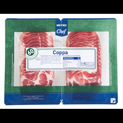 Illustration produit - Coppa 60 tranches 2x250g metro chef