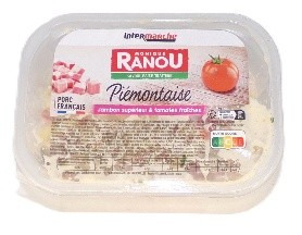 Visuel N°3 du produit rappelé : SALADE PIEMONTAISE 300G, 500G et 1KG