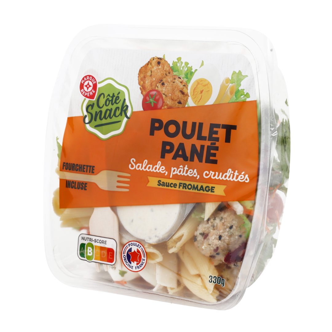 Salade de poulet pané - côté snack