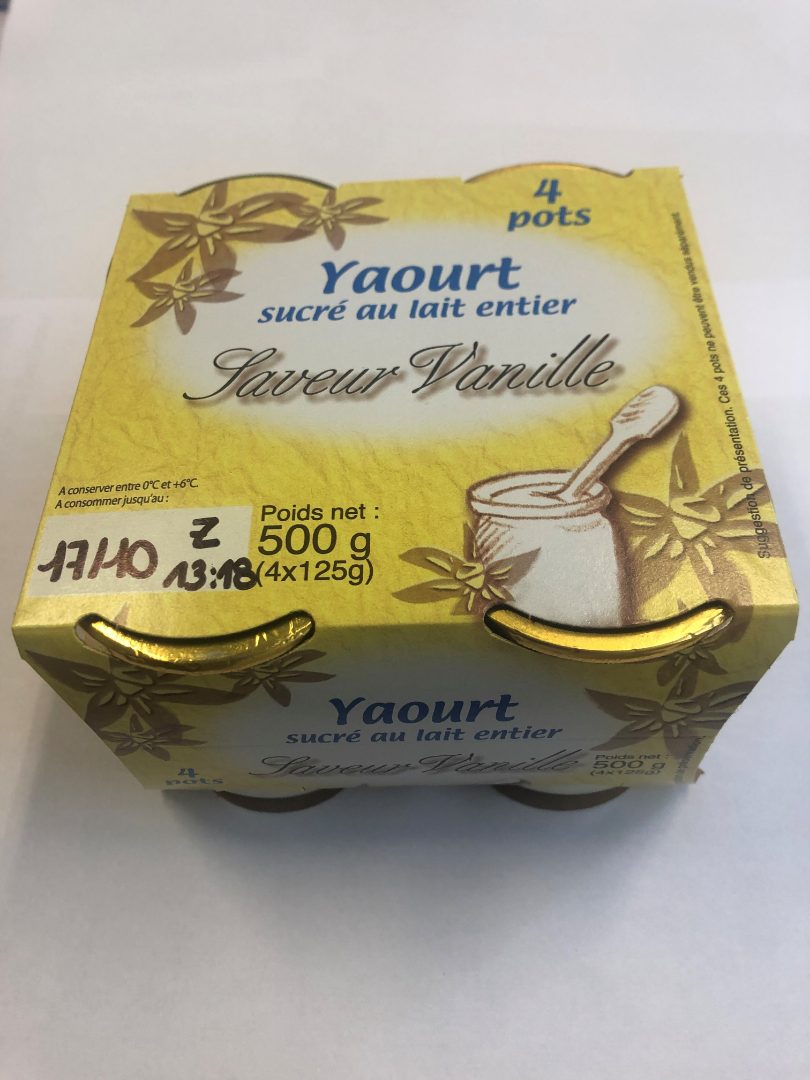 Auchan - Yaourt saveur vanille 125g