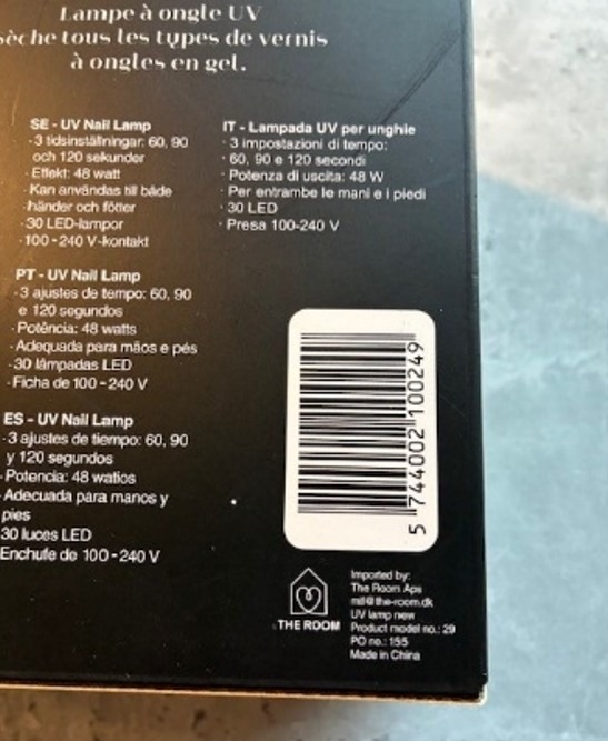 Visuel N°1 du produit rappelé