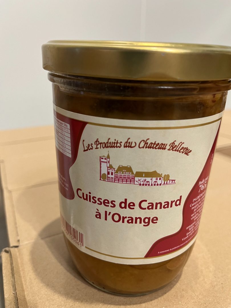 Visuel N°2 du produit rappelé : Cuisse de canard à l'orange 